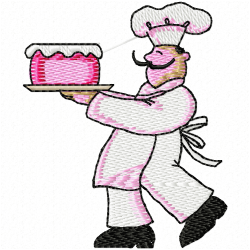 Chef Embroidery Design 8